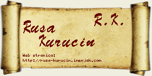 Rusa Kurucin vizit kartica